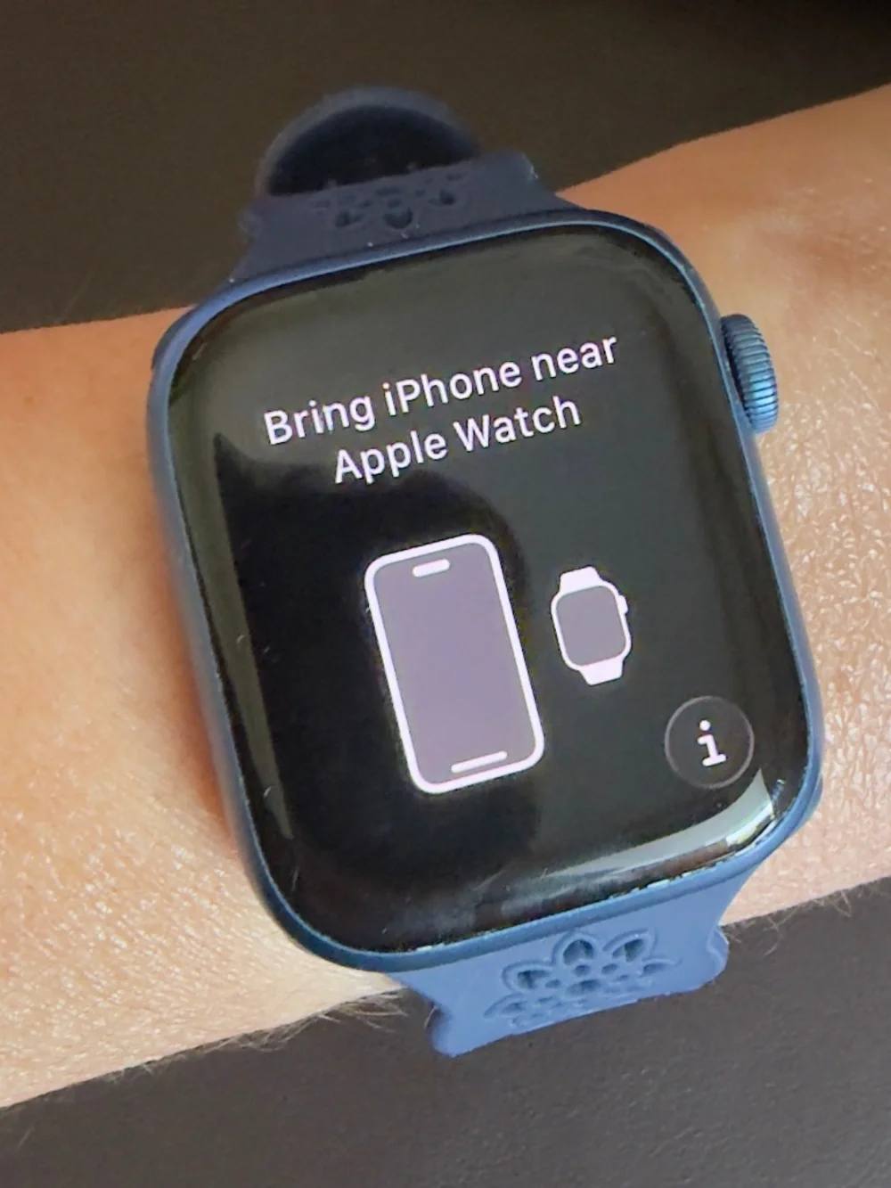 Apple Watch Series 7 - 41mm Blue Aluminum & Ceramic GPS + LTE ION-X Glass